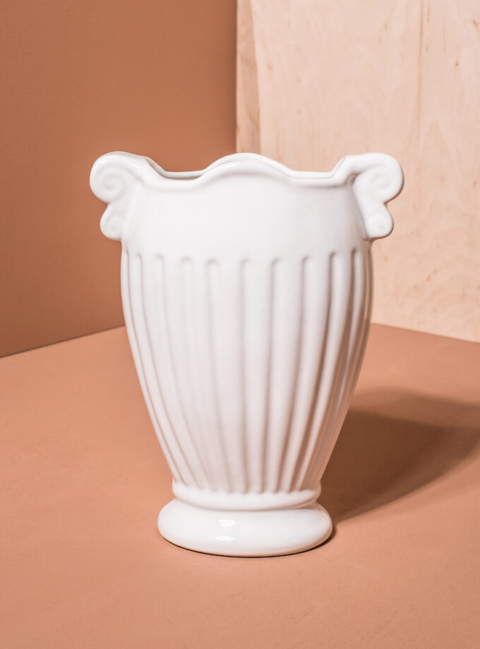 Wazon ceramiczny biały