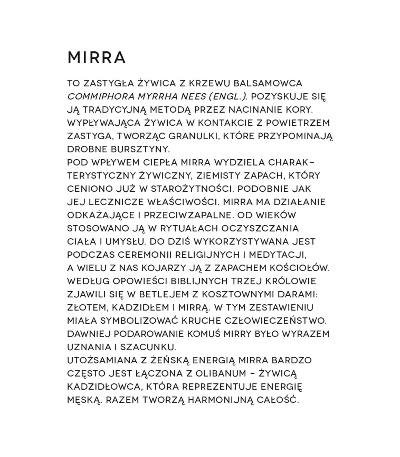 Olibanum i Mirra - obrazek 4